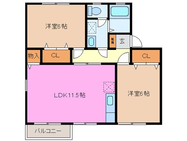 星川駅 徒歩27分 2階の物件間取画像